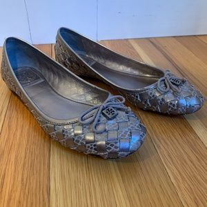 Tory Burch | Prescot Woven Leather Ballet …